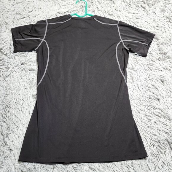 Nike Pro Team Shirt Fit Dry Mens Large Black Short Sleeve Compression Activewear - Picture 2 of 9